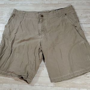 Kuhl Men's Ramblr Patina‎ Dye Hiking Shorts 38 Light Olive Dark Khaki Green